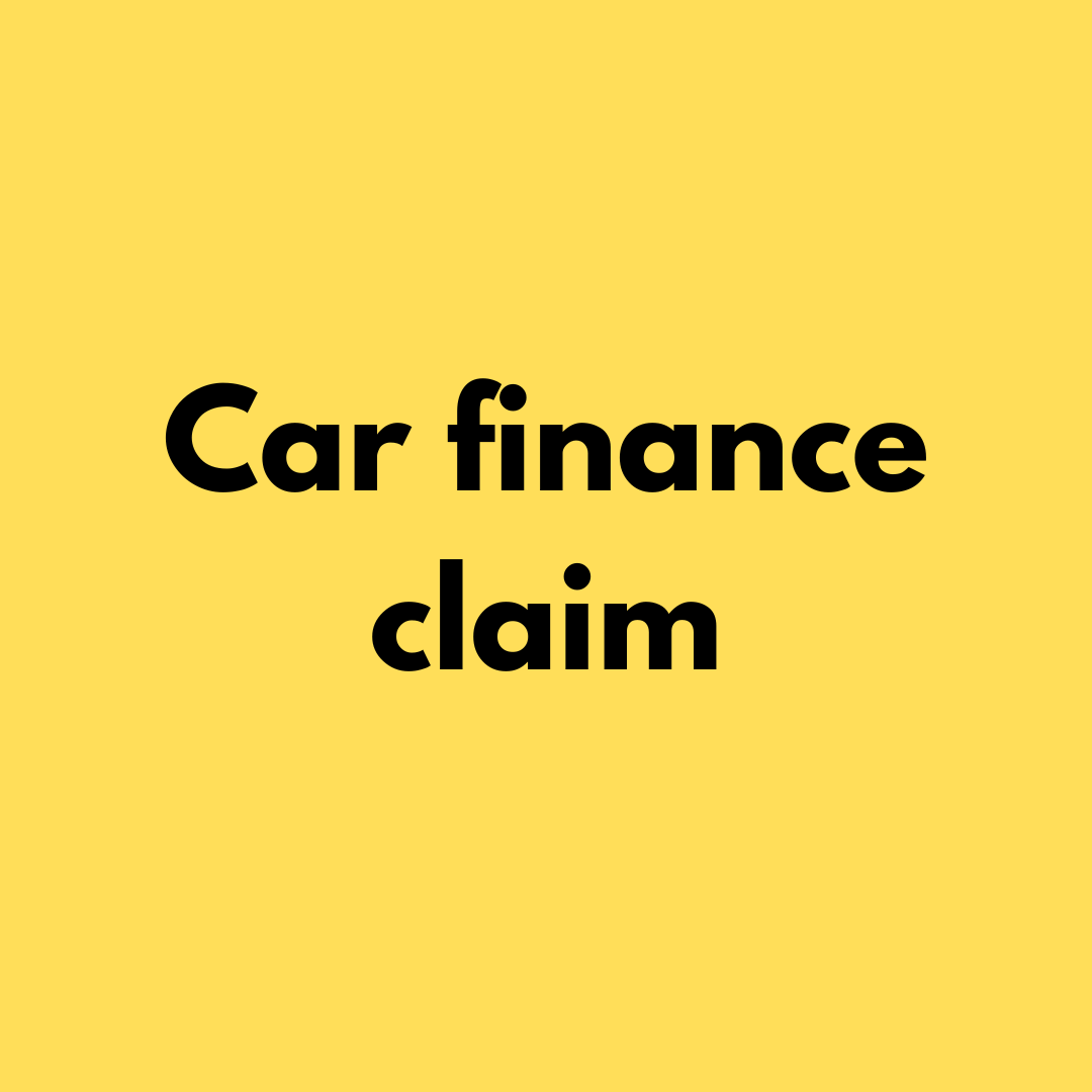 car finance claim